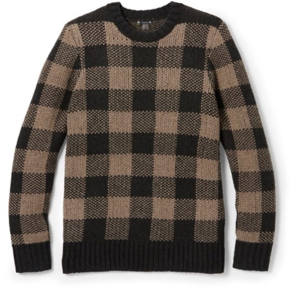 Smartwool Cozy Lodge Buff Check Sweater Size Medium - Picture 3 of 16